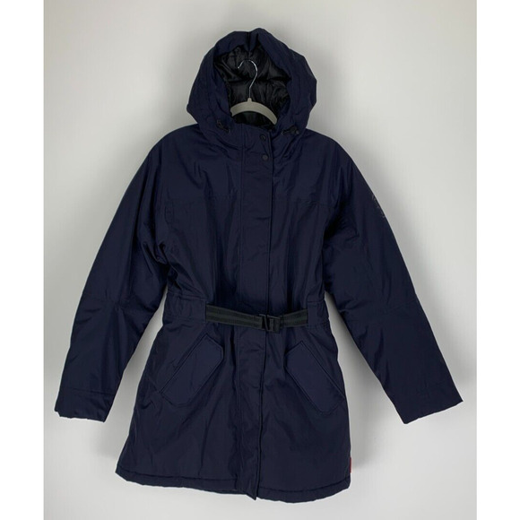 Hunter Original Womens Navy Insulated Parka Rain Jacket Hooded Size Medium NWT - Picture 1 of 8
